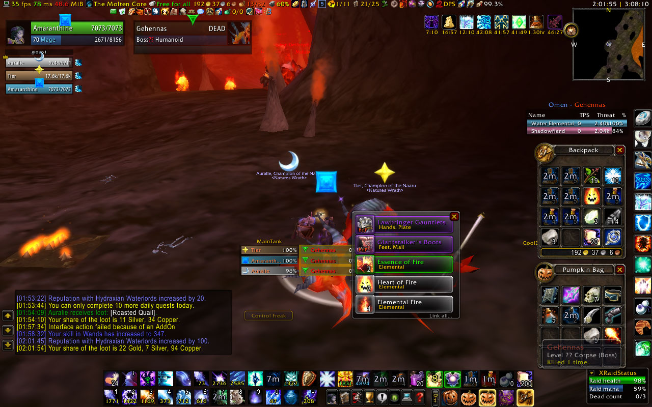 I even managed to do some damage inbetween the decursing!